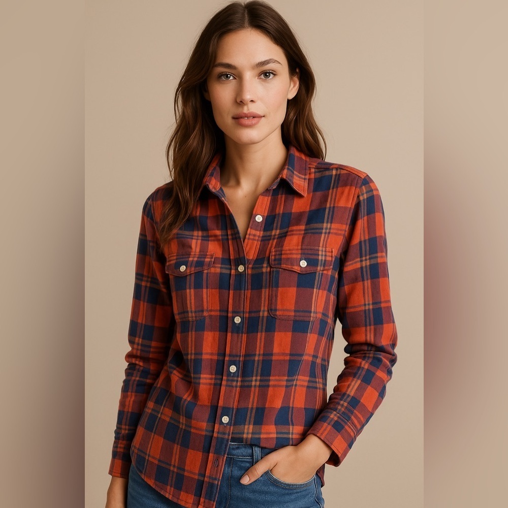 ✨ Lucky Brand Men’s Plaid Shirt – 100% Cotton, Size Small ✨ - Picture 12 of 13